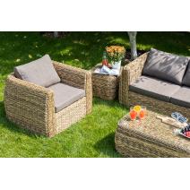  "Кальяри" лаунж-зона из искусственного ротанга (гиацинт), цвет соломенный, фото 12 