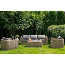  "Кальяри" лаунж-зона из искусственного ротанга (гиацинт), цвет соломенный, фото 16 