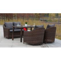  "Кон Панна" диван из искусственного ротанга двухместный, цвет коричневый, фото 8 