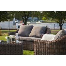  "Кон Панна" диван из искусственного ротанга двухместный, цвет коричневый, фото 10 