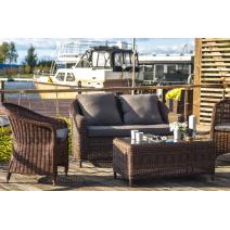  "Кон Панна" диван из искусственного ротанга двухместный, цвет коричневый, фото 11 