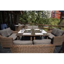  "Кон Панна" диван из искусственного ротанга двухместный, цвет коричневый, фото 14 