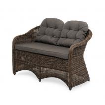 "Равенна" диван двухместный плетенный из ротанга, цвет коричневый, фото 1 