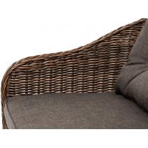  "Равенна" диван двухместный плетенный из ротанга, цвет коричневый, фото 6 