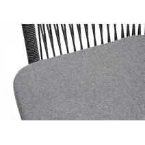  "Венето" обеденная группа на 6 персон со стульями "Марсель", каркас темно-серый, роуп темно-серый, фото 6 