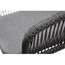  "Венето" обеденная группа на 6 персон со стульями "Марсель", каркас темно-серый, роуп темно-серый, фото 7 