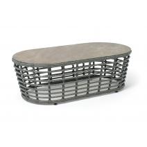  "Валенсия" журнальный столик из искусственного ротанга, цвет серый, фото 1 