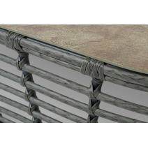  "Валенсия" журнальный столик из искусственного ротанга, цвет серый, фото 5 