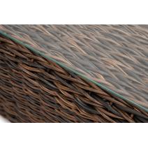  "Капучино" журнальный столик из искусственного ротанга (гиацинт), цвет коричневый, фото 4 