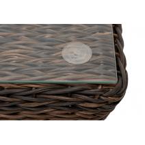  "Капучино" журнальный столик из искусственного ротанга (гиацинт), цвет коричневый, фото 5 