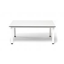  "Канны" журнальный столик из HPL 90х60, H40, каркас белый, цвет столешницы "молочный", фото 2 