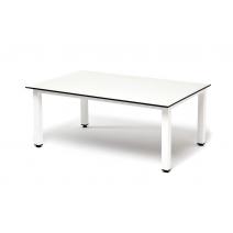  "Канны" журнальный столик из HPL 90х60, H40, каркас белый, цвет столешницы "молочный", фото 3 