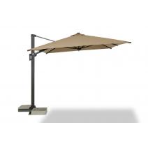  "Римини" зонт уличный 3х3м на боковой алюминиевой опоре, тент бежевый, фото 1 