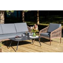  "Канны" лаунж-зона 5-местная плетеная из роупа (веревки), роуп коричневый, фото 5 