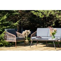  "Канны" лаунж-зона 5-местная плетеная из роупа (веревки), роуп коричневый, фото 6 