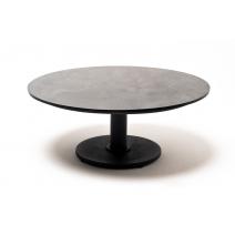  "Чили" интерьерный стол из HPL круглый Ø80 H32, цвет "серый гранит", фото 1 