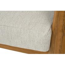  "Сидней" диван 3-местный плетеный из роупа, основание тик, каркас алюминий бежевый, роуп бежевый, ткань бежевая, фото 6 