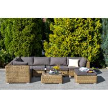  "Лунго" трансформирующаяся лаунж-зона из искусственного ротанга (гиацинт), цвет соломенный, фото 2 