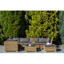  "Лунго" трансформирующаяся лаунж-зона из искусственного ротанга (гиацинт), цвет соломенный, фото 6 