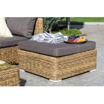  "Лунго" трансформирующаяся лаунж-зона из искусственного ротанга (гиацинт), цвет соломенный, фото 8 