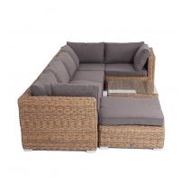  "Лунго" трансформирующаяся лаунж-зона из искусственного ротанга (гиацинт), цвет соломенный, фото 17 