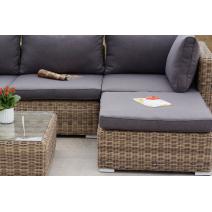  "Лунго" трансформирующаяся лаунж-зона из искусственного ротанга, цвет соломенный, фото 8 