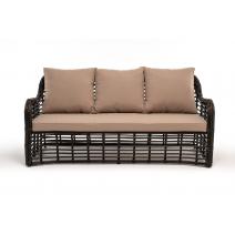  "Ницца" диван из искусственного ротанга трехместный, цвет бронзовый, фото 2 