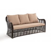  "Ницца" диван из искусственного ротанга трехместный, цвет бронзовый, фото 3 