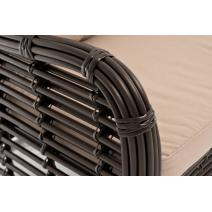  "Ницца" диван из искусственного ротанга трехместный, цвет бронзовый, фото 4 