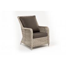  "Гляссе" кресло плетеное из искусственного ротанга, цвет бежевый, фото 3 