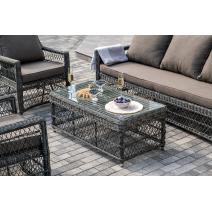  "Гранд Латте" лаунж-зона из искусственного ротанга, цвет графит, фото 13 