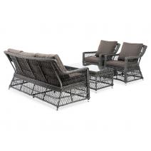  "Гранд Латте" лаунж-зона из искусственного ротанга, цвет графит, фото 25 