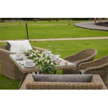  "Латте" плетеный стол из искусственного ротанга 160х90см, цвет соломенный, фото 10 