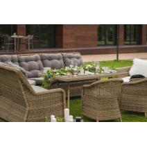  "Латте" плетеный стол из искусственного ротанга 160х90см, цвет соломенный, фото 14 