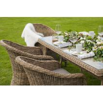  "Латте" плетеный стол из искусственного ротанга 160х90см, цвет соломенный, фото 15 