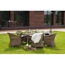  "Латте" плетеный стол из искусственного ротанга 160х90см, цвет соломенный, фото 16 