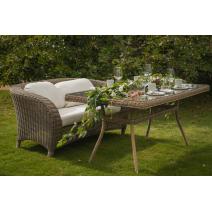  "Латте" плетеный стол из искусственного ротанга 160х90см, цвет соломенный, фото 17 