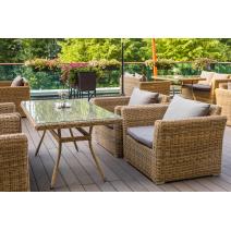  "Латте" плетеный стол из искусственного ротанга 160х90см, цвет соломенный, фото 21 