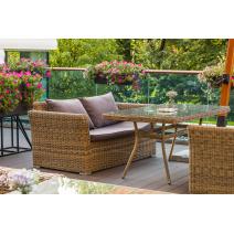  "Латте" плетеный стол из искусственного ротанга 160х90см, цвет соломенный, фото 22 