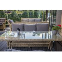  "Латте" плетеный стол из искусственного ротанга 160х90см, цвет соломенный, фото 28 