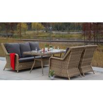  "Латте" плетеный стол из искусственного ротанга 160х90см, цвет соломенный, фото 31 