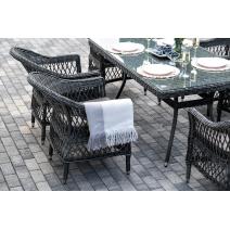  "Амароне" обеденная группа из искусственного ротанга на 6 персон, цвет графит, фото 9 