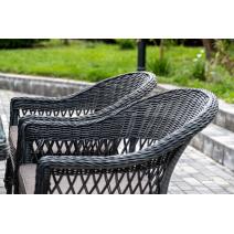  "Амароне" обеденная группа из искусственного ротанга на 6 персон, цвет графит, фото 12 