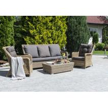  "Гляссе" лаунж-зона из искусственного ротанга, цвет соломенный, фото 2 