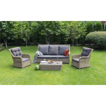  "Гляссе" лаунж-зона из искусственного ротанга, цвет соломенный, фото 3 