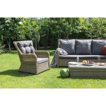  "Гляссе" лаунж-зона из искусственного ротанга, цвет соломенный, фото 4 