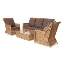  "Гляссе" лаунж-зона из искусственного ротанга, цвет соломенный, фото 8 