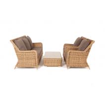  "Гляссе" лаунж-зона из искусственного ротанга, цвет соломенный, фото 9 