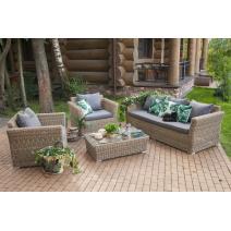  "Капучино" кресло из искусственного ротанга, цвет соломенный, фото 5 