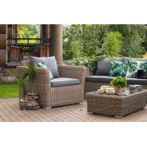  "Капучино" кресло из искусственного ротанга, цвет соломенный, фото 6 